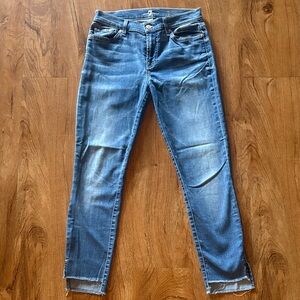7 For All Mankind Light Blue Ankle Jeans